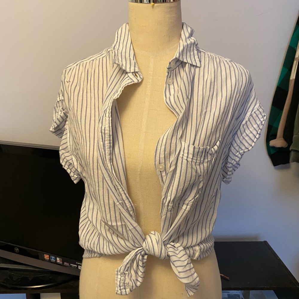 Striped button down AE